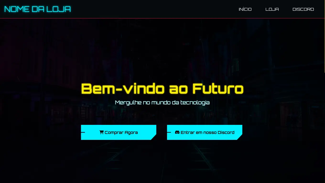 Site Para Lojas (LANDING PAGE)